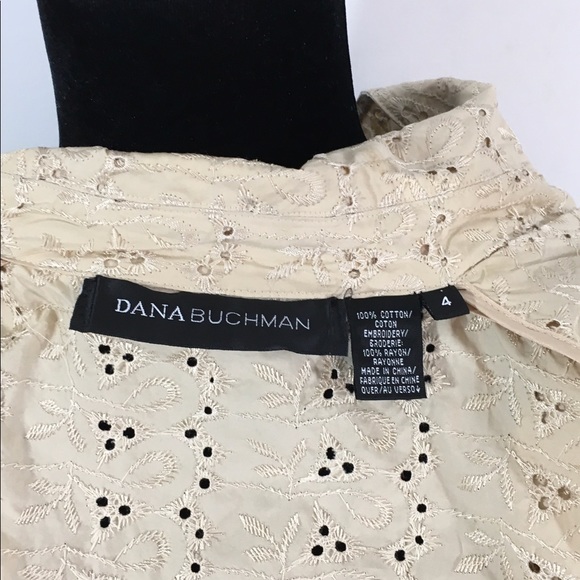 Dana Bachman sand eyelet trench coat jacket - Picture 7 of 7
